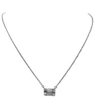 Collana Crivelli Donna Classic in Oro bianco Diamante 0.35 Ct 14209873 - 14209873